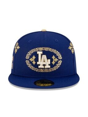 Los Angeles Dodgers Navy & Gold World Series 1981 Fitted Hat CHARRO